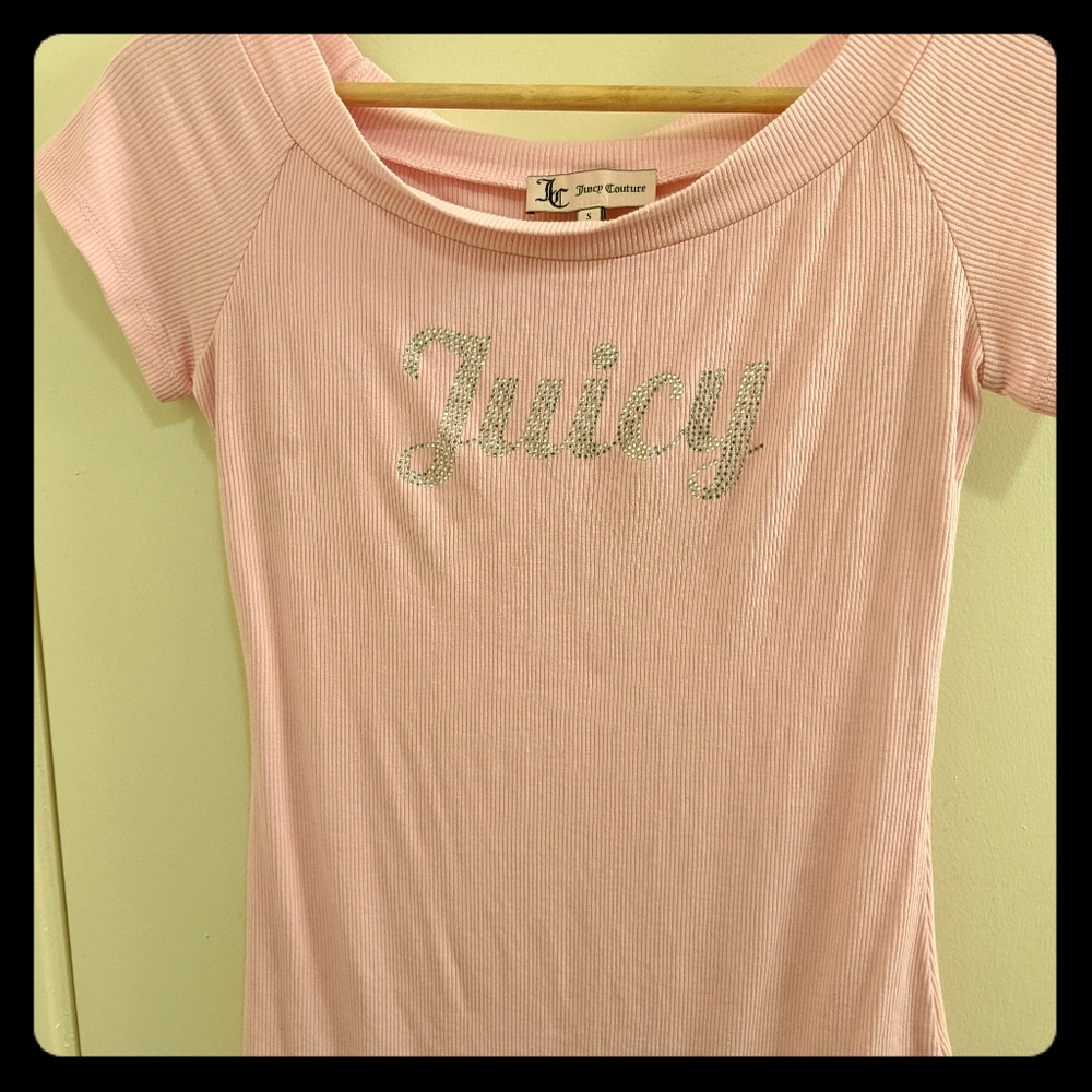 Rare juicy couture pastel pink top